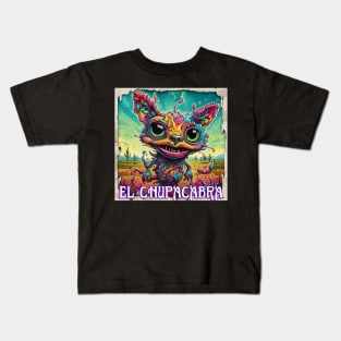 VIBRANT VISIONS (EL CHUPACABRA) Kids T-Shirt